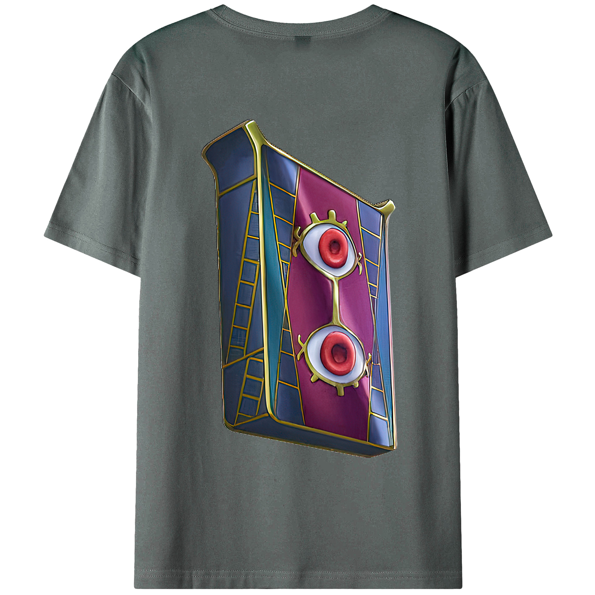 （画像用） 遊☆戯☆王 Yu-Gi-Oh! 綿100％ メンズ半袖Tシャツ（バックプリント） 通気性